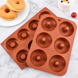 Bakvormen 3 stks siliconen donut schimmel anti-aanbak hittebestendig gemakkelijk te reinigen voor donuts cakes cookies dessert