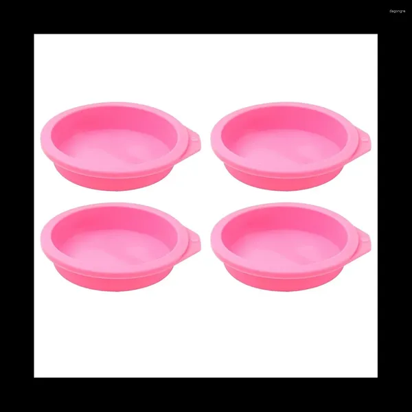 Moldes para hornear 4 PCS Air Fryer Moldes de huevo Silicona para tapas de muffins Tostadas Accesorios antiadherentes