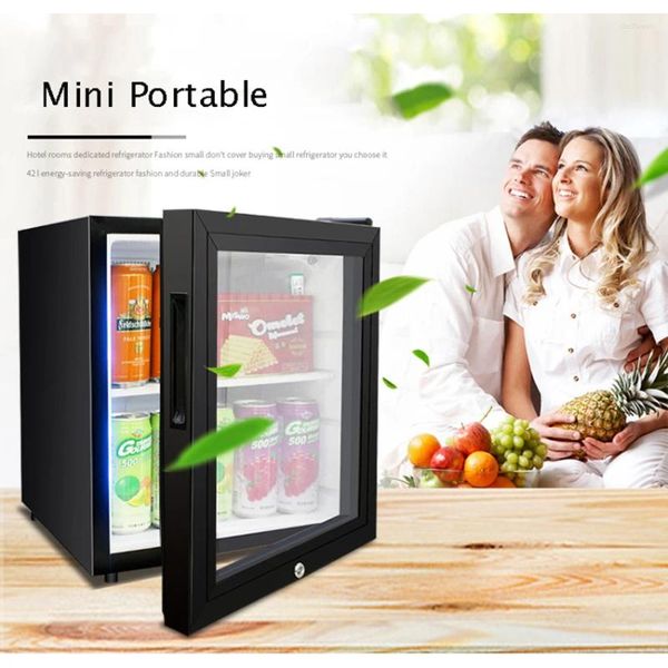 Moules de cuisson 42L Mini réfrigérateur ménage porte unique 50W vin lait nourriture stockage froid maison refroidisseur dortoir congélateur réfrigérateur