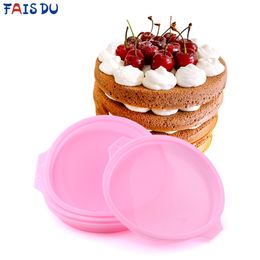 Moules de cuisson 468 pouces Rond Silicone Pastel Layer Cake Moule Silicone Mousse Moule Rond Outils De Cuisson Pour Gâteaux Cuisson Formes 220901