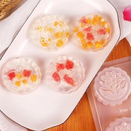Bakvormen 4 gaten maan cakevorm Mochi chocoladegelei pudding DIY creatieve gereedschappen handgemaakte zeep stencil