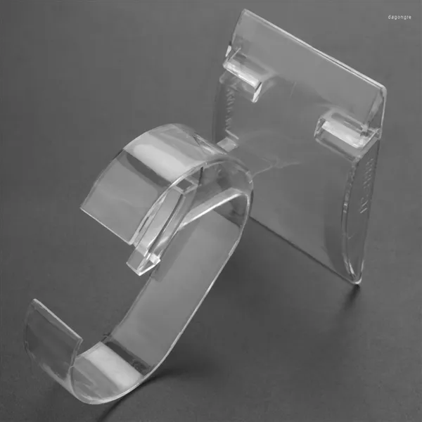 Moldes para hornear 4X Reloj de pulsera Display Rack Holder Venta Show Case Stand Tool Plástico transparente
