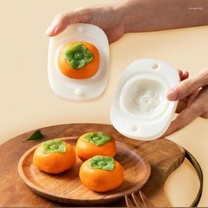 Bakvormen 50g Mooncake Mold Plastic Cookie Cutter Pinda Persimmon Stempel Handpers Chocolade Maan Cakevorm Decoreren Gereedschappen