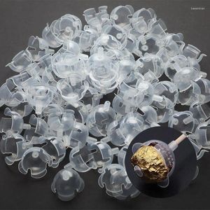 Moules de cuisson 50pcs Baule de chocolat Case de fleur de fleur Bouquet bricolage Base fixe de chocolats décoratifs avec des fleurs