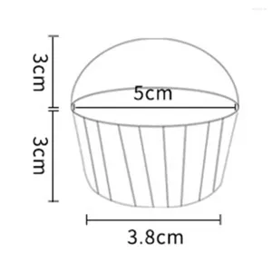 Bakvormen 50 stks vrij glad oppervlakteveilig cupcake cup voering langdurige stabiel