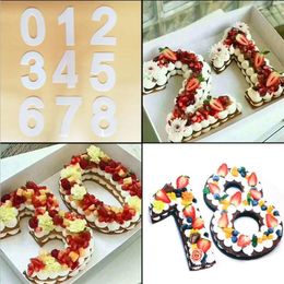 Bakvormen 6/8/10 inch PET 0-8 Nummers Cakevorm Sets Decoreren Gereedschappen Confeitaria Maker DIY Verjaardag Ontwerp Bakvormen Gebak