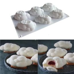 Bakvormen 6 Zelfs Cloud Siliconen Mal Keuken DIY Mousse Taart Decoratie Dessert Pudding Chocolade Bubble 231207