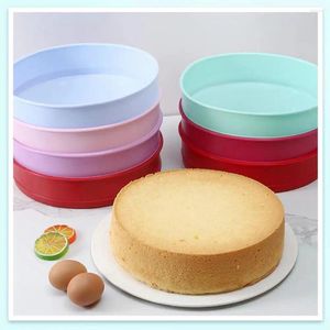 Bakvormen 6 Inch Ronde Vorm Cakevorm Siliconen Pan Mousse Fondant Cilinder Schimmel DIY Gebak Dessert Decor Keuken Gadgets