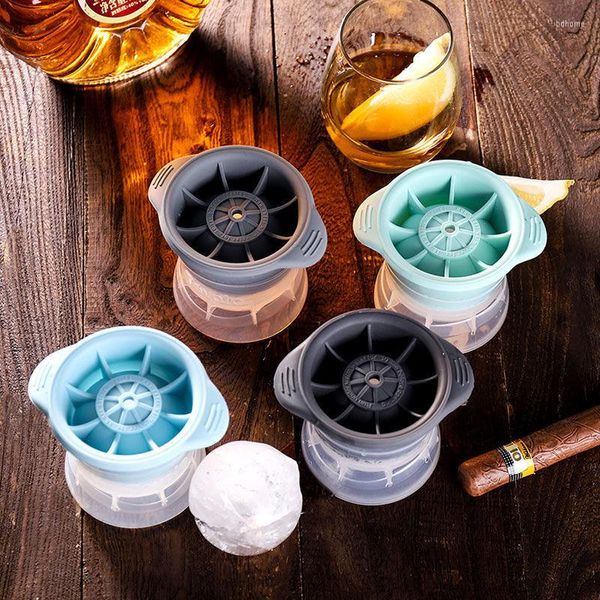 Moules de cuisson 6 cm grande taille Silicone Hockey sur glace moule boule ronde Cube sphère whisky fabricant boîte bricolage Bar fête cuisine outils
