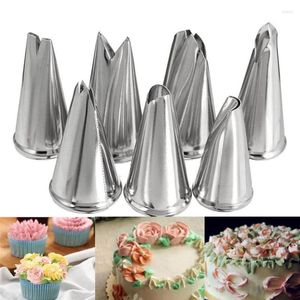 Moules de cuisson 7 pièces/ensemble embouts de feuilles glaçage buses de tuyauterie Fondant décoration de gâteau ensembles de pâtisserie outils ustensiles de cuisson