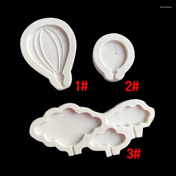 Moldes para hornear Modelado de bolas de aire Molde de silicona Fondant Chocolate Pastel de ritmo seco Herramienta 17-690