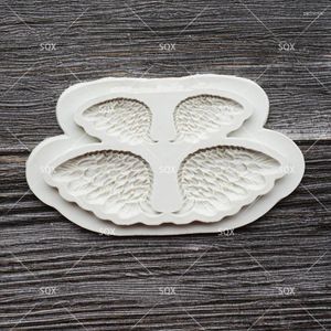 Bakvormen Angel Wing Cake Molds Moule Siliconen Decoreren Tools Pastry Pastry Kitchen Accessoriessq16328