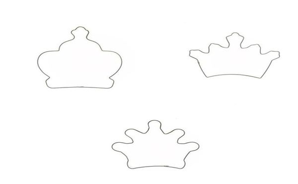 Moldes para hornear albaricoque 3pcsset Cookie Cutter Crown Design Fondant Biscuit Pastel de acero inoxidable Herramienta de ddecoración de molde de acero inoxidable1151448