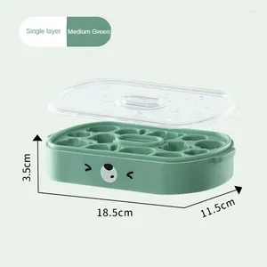 Moules de boulanges Artefact Ice Box Silicone Kitchen Tools Accessoires Blocs de rangement Blocs de rangement Maker Maker Quick Freezing Trays Cartoon