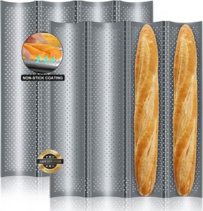 Moules de cuisson Baguette Pan Baguettes de pain français Moule de cuisson Ustensiles de cuisson Groove Waves Moule Four Plats Pâtisserie Plateau Grille-pain Outil Cuisine Accessoires 230204