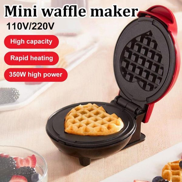 Backformen Frühstück Waffel Formen Blase Ei Kuchen Ofen Mini Elektrische Waffeln Maker Herzförmigen Topf Für Home Küche Verwenden