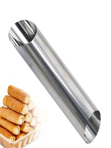 Bakvormen Cannoli Buizen 5 inch Grote RVS Non-stick crème hoorn Deense Gebak Mallen voor Croissant Shell Cream Roll XB1