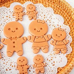 Moules de cuisson Chocolat Cookie Cutter Fondant Biscuit Timbre Moule Embosser Gingerbread Man Joyeux Noël