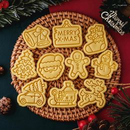 Bakvormen Kerst Koekje Schimmel Cartoon Haard/Gingerbread Man/Kerstboom Fondant Taart Decoreren Gereedschappen Biscuit Snijgereedschap