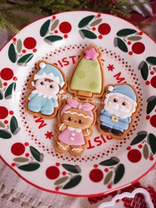 Moules de cuisson Noël santa claus biscuit arbre cutter coréen style Noël fille fille biscuit tampon gigate