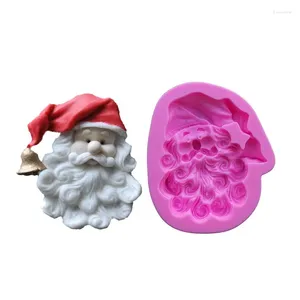 Bakvormen Kerst Kerstman Schimmel Taart Decoreren Gereedschappen Siliconen Moud Fondant Ambachtelijke Mallen DIY Snoep Chocolade