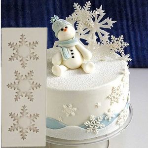Baking Moulds Christmas Snowflake Silicone Mold Resin Kitchen Tool DIY Chocolate Candy Cake Dessert Fondant For DecorationBaking