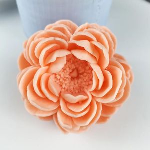 Moules de cuisson Chrysanthème 3D Fleurs Silicone Moule Rose Forme Gâteau Chocolat Bougie Savon Moule DIY Aroma Décoration De La Maison Artisanat Outils