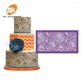 Bakvormen Chrysant Mesh stencil verjaardagstaart bruiloft decoreren gereedschappen zachte stof stencils voor fondant schimmel bakkerij