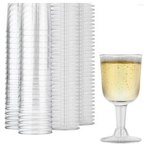 Bakvormen Doorzichtig Plastic Wijnglas Recyclebaar - Onbreekbaar Beker Wegwerp Herbruikbare Bekers Voor Champagne Dessert 40 Stuks