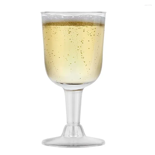 Moldes para hornear Copa de vino de plástico transparente reciclable - Copa irrompible Copas reutilizables desechables para postre de champán 12 piezas