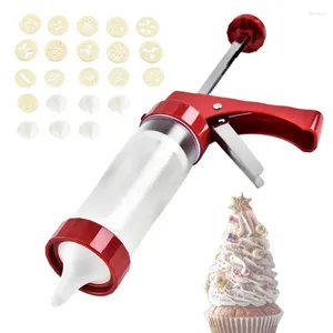 Bakvormen Koekjespers Gu-n En Icing Set Biscuit Handpersmachine Huishoudelijke DIY Fondant Cakevorm Gebak Decoraton Gereedschap