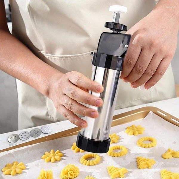 Moules de cuisson Cookie Press Kit de glaçage en acier inoxydable MakingGun Biscuits gâteau moule fabricant Machine fournitures