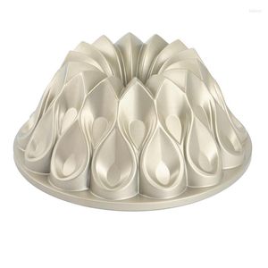 Bakvormen kroon bundt pan familie ouder-kind verzameling cake diy mal champagne goud 9,8x4 inches