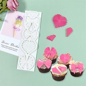 Moules de cuisson Cupcake décoration chocolat outils créatifs Origami amour gemme arc Fondant Silicone moule gâteau accessoires