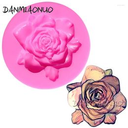 Bakvormen Danmiaonuo A0108028 Rose Flower Forma de Silicone Para Bolo Cake Mold Silicium Zoetwarengereedschap Soep Making Supplies