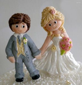 Bakvormen decoratie creatieve doe -het -zelf bruid series bruid en bruidegomvormige siliconen fondant cake mallen chocolade silicium schimmel schimmel schimmel
