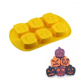 Bakvormen DIY 3D Pompoen Vorm Halloween Schimmel Siliconen Cake Dessert Mousse Decoreren Gereedschap Bakvormen Pan