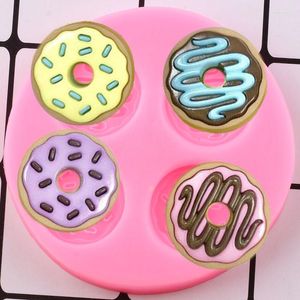 Moules de cuisson DIY Donut Silicone Moule Cupcake Topper Bébé Anniversaire Fondant Gâteau Décoration Outils Cookie Bonbons Chocolat Gumpaste