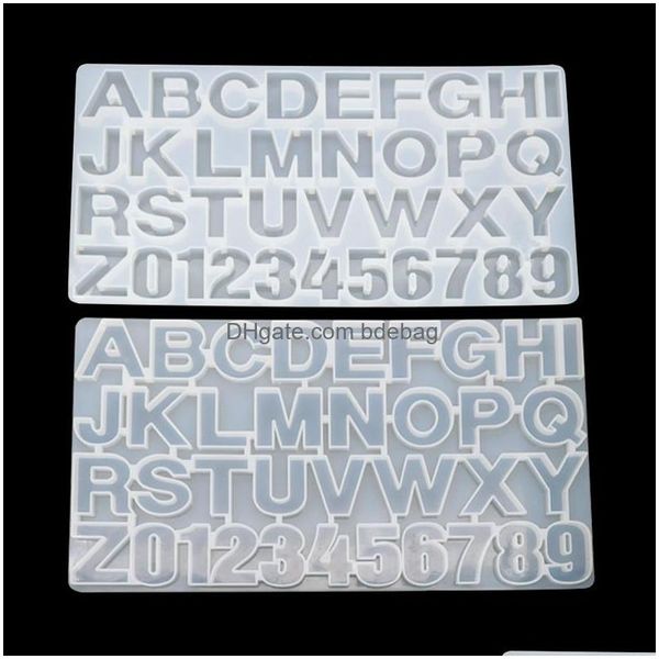 Moldes para hornear Diy Número de letras en inglés Moldes Figura Mod Herramientas para hornear Fondants Molde Pasteles Suministros de decoración Utensilios para hornear 10 2Bj C2 Dro Dh71Q