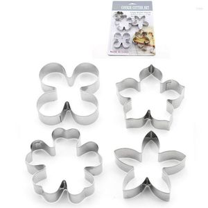 Bakvormen DIY-bloemvormen Fondant Biscuit Cookie Cutter voor taartversiering Gereedschappen Chocolade Verjaardagsfeestje Bruiloft Keukenaccessoires