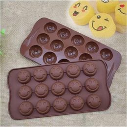 Moldes para hornear DIY Sile Mod Cara sonriente Shell Pequeño molde de coque Pastel Chocolates Moldes de celosía de hielo Se venden bien con varios patrones Nuevo Dr Dhut6