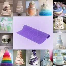 Bakvormen DIY Bruidstaart Mousse Schimmel Decor Sugarcraft Icing Mat Pad Siliconen Bloem Kant Fondant Thuis Gebak Tool Leveranties