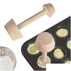 Bakvormen diy houten taartige patissier knabbelen mini pan schimmel dubbele zijden duurzame eiermaker mod duwer eier