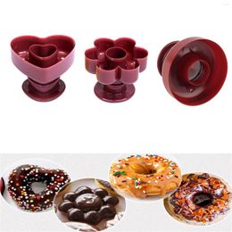 Moules de cuisson Donut Maker Cutter Gâteau Moule Fleur Coeur Forme Fudge Pain Dessert Boulangerie Moule DIY Outils Cuisine Décoration