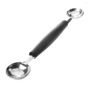 Moldes para hornear Cuchara de bola de helado de fruta con cabeza de doble extremo Melón Baller Parisienne Scoop 30 mm