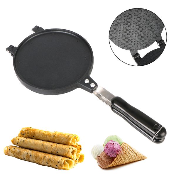 Moules de cuisson Egg Roll Moule à gaufre antiadhésif Moule à omelette Gâteau Ice Cream Cone Maker Alliage d'aluminium Ustensiles de cuisson Croustillant Machine 230613