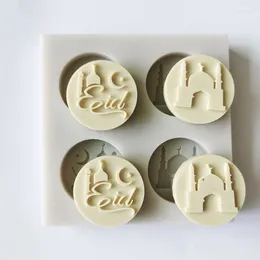 Bakvormen Eid Mubarak Fondant Siliconen Mal Voor Al-Fitr Gebak Koekjes Decoratie Mousse Cake Chocolade Sugarcraft Keuken Gereedschap