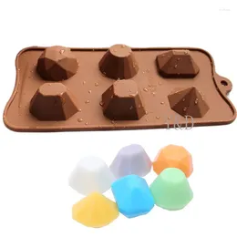 Moules de cuisson est 2 pcs Diamond bijou forme en silicone chocolat de gâteau de gâteau