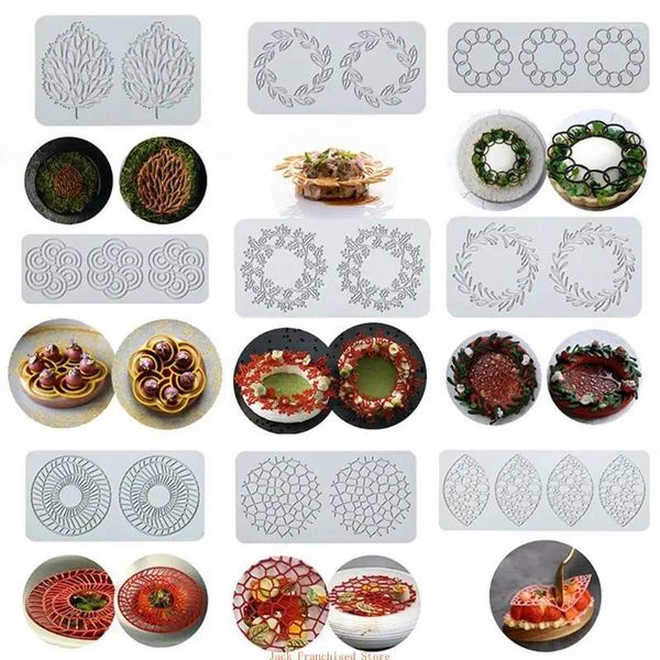 Moules de cuisson fleur dentelle tapis gâteau moule mariage Silicone Fondant moules Mousse décors Sugarcraft glaçage cadeaux pour les amoureux