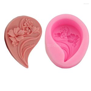 Moules de cuisson Fleur Pendentif Goutte D'eau Silicone Fondant Savon 3D Gâteau Moule Cupcake Gelée De Bonbons Chocolat Décoration Outil FQ1657